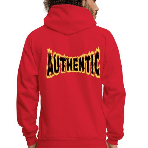 authentic on fire - Men's Hoodie