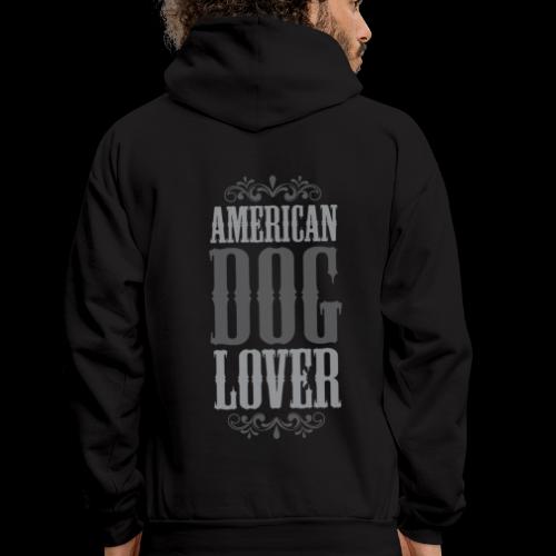 American Dog Lover: Silver - Men's Hoodie