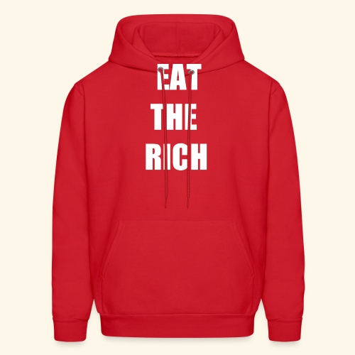 eat the rich wht - Men's Hoodie
