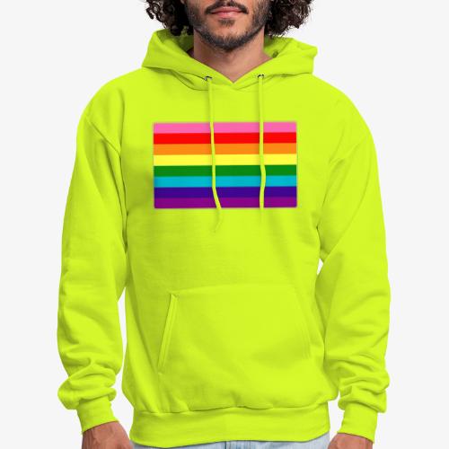 Original Gilbert Baker LGBTQ Rainbow Pride Flag - Men's Hoodie
