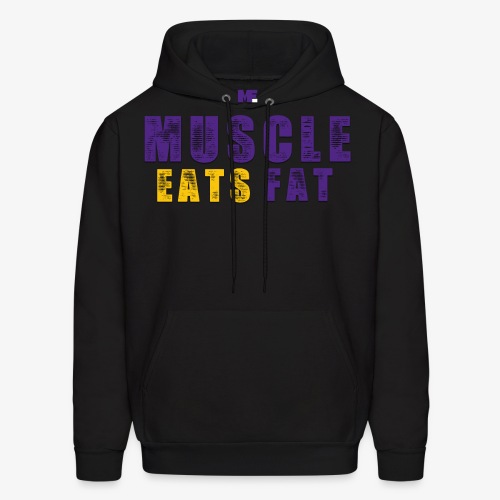 Muscle Eats Fat (Vikings Edition) - Men's Hoodie