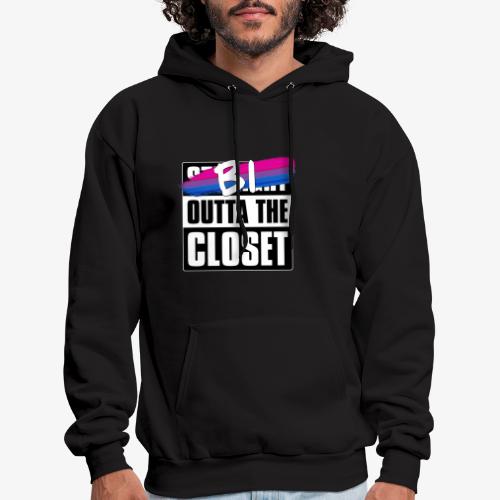 Bi Outta the Closet - Bisexual Pride - Men's Hoodie