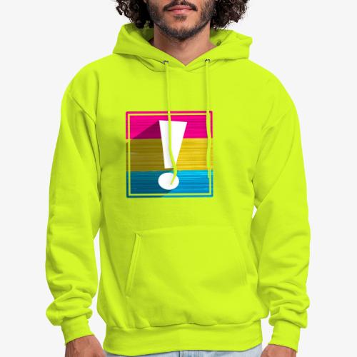 Pansexual Pride Flag Exclamation Point Shadow - Men's Hoodie