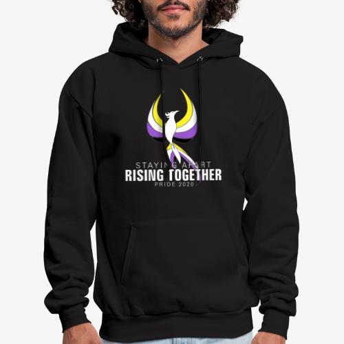 Nonbinary Staying Apart Rising Together Pride - Men's Hoodie