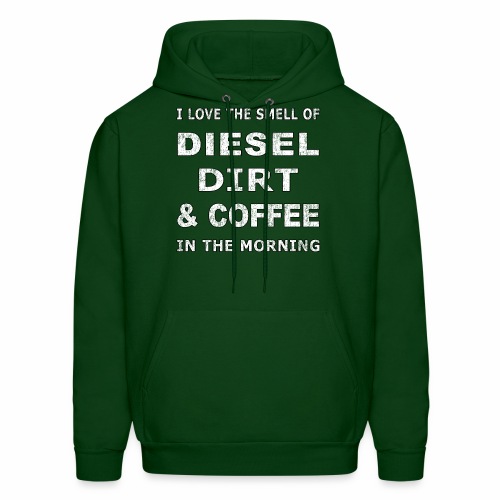 Diesel Dirt & Coffee Construction Farmer Trucker - Men's Hoodie