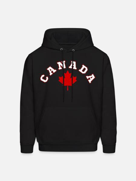 CANADA MAPLE LEAF - Men's Hoodie - black