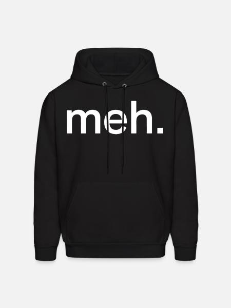 Pastel Meh Typography - Men's Hoodie - black