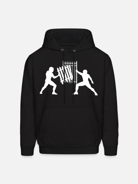 Gate Push Duel Silhouette - Men's Hoodie - black
