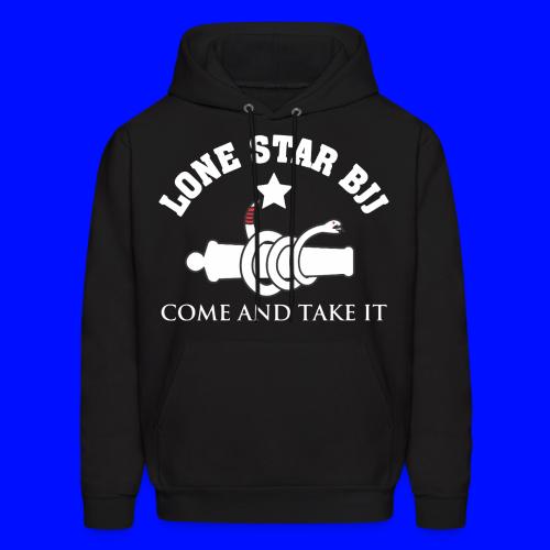 Lone Star BJJ - Come and Take It - White and Red - Men's Hoodie