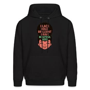 Black Bold Brilliant Beautiful Black Girl - Men's Hoodie - black - Front - Elias (183cm)