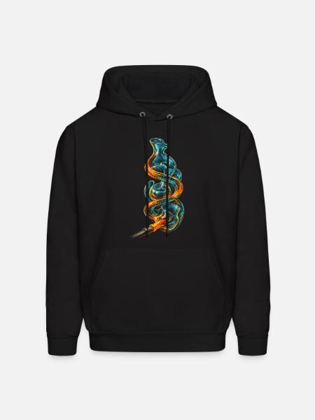 Glass Blowing - Men's Hoodie - black