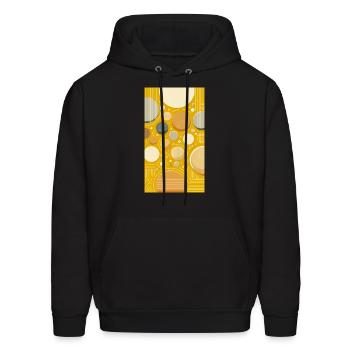 Abstract Design - Men's Hoodie - black - Front - Elias (183cm)