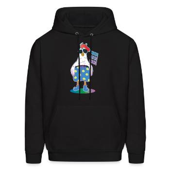 chicken indy - Men's Hoodie - black - Front - Elias (183cm)