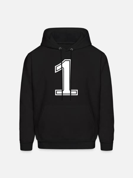 1 - Men's Hoodie - black