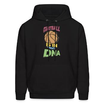 Basketball ball sport team coach - Men's Hoodie - black - Front - Elias (183cm)