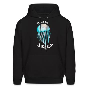 Don't Be Jelly - Men's Hoodie - black - Front - Elias (183cm)