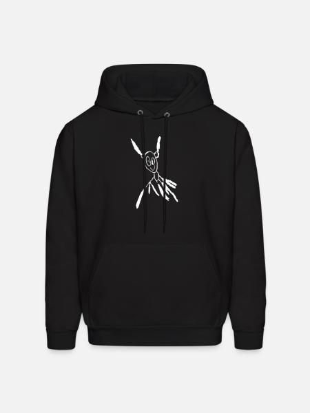 Child's Alien - white - Men's Hoodie - black