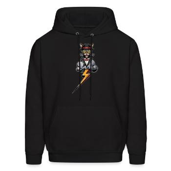 Riot Flash - Men's Hoodie - black - Front - Elias (183cm)