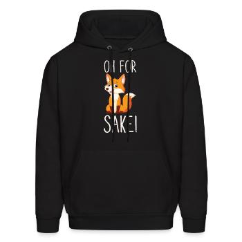 Oh for Fox Sake - Men's Hoodie - black - Front - Elias (183cm)