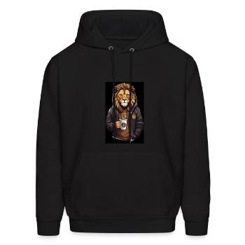 KING OF THE GAME - Men's Hoodie - black - Front - Elias (183cm)