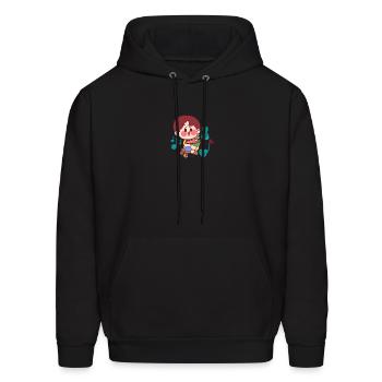 music - Men's Hoodie - black - Front - Elias (183cm)