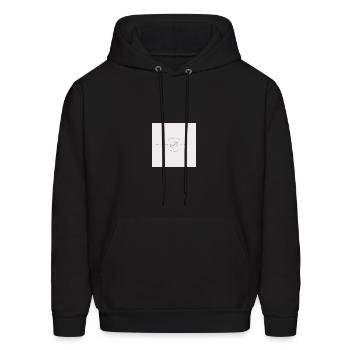 fitness with heat, logo - Men's Hoodie - black - Front - Elias (183cm)