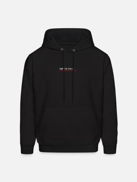 BUFFER: FULL – Mental Health Awareness | log_02 - Men's Hoodie - black