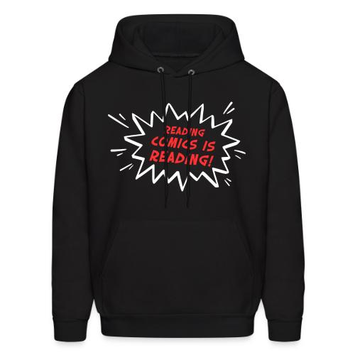 Reading Comics is Reading Emphatic - Men's Hoodie