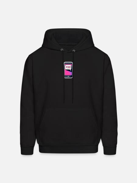 Chat bubble - Men's Hoodie - black