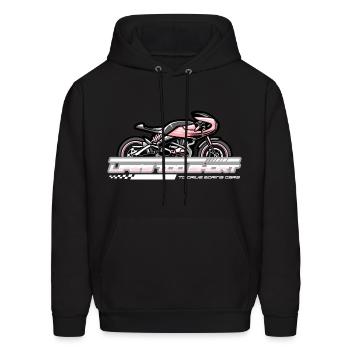 motorsport Men - Men's Hoodie - black - Front - Elias (183cm)