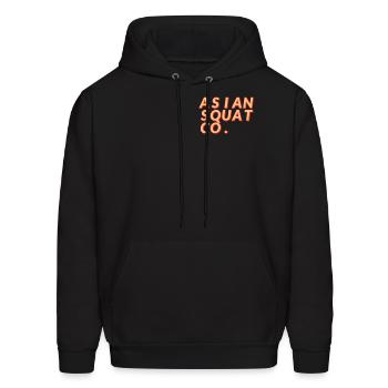 Asian Squat Co. - Men's Hoodie - black - Front - Elias (183cm)