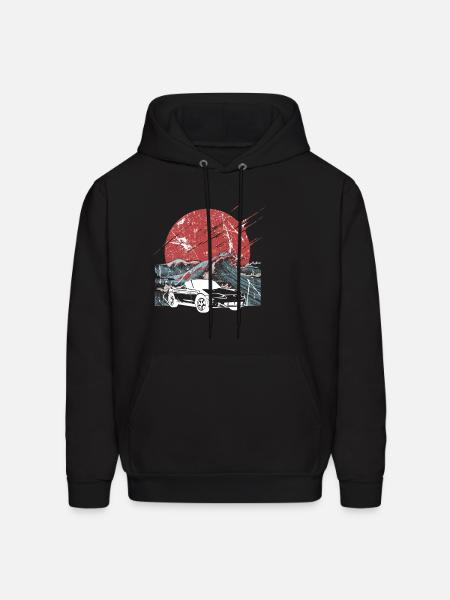Mazda Miata MX5 Old School Car Gift T-Shirt - Men's Hoodie - black