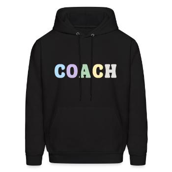 Coach - Men's Hoodie - black - Front - Elias (183cm)