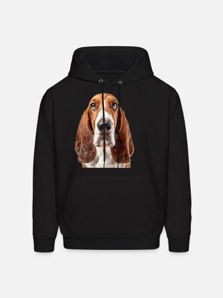 Basset Hound - Men's Hoodie - black