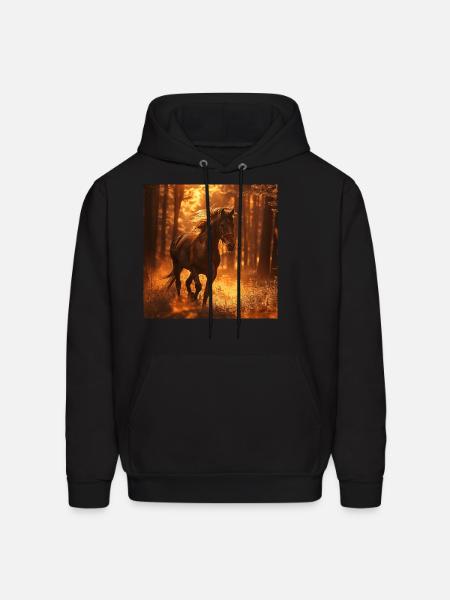 Horse - Men's Hoodie - black