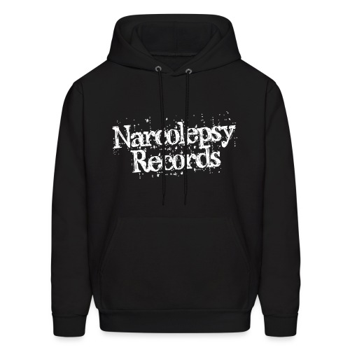 Narcolepsy Records Logo/White - Men's Hoodie