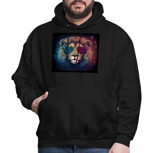 Jesus Lion of Judah wearing love glasses - Men's Hoodie