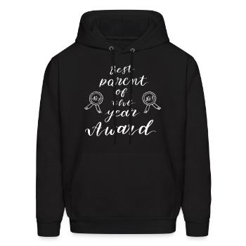 Best parent of the year award - Men's Hoodie - black - Front - Elias (183cm)