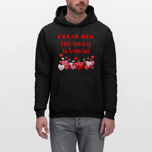 Design Happy Day of Love and Friendship, February. - Men's Hoodie