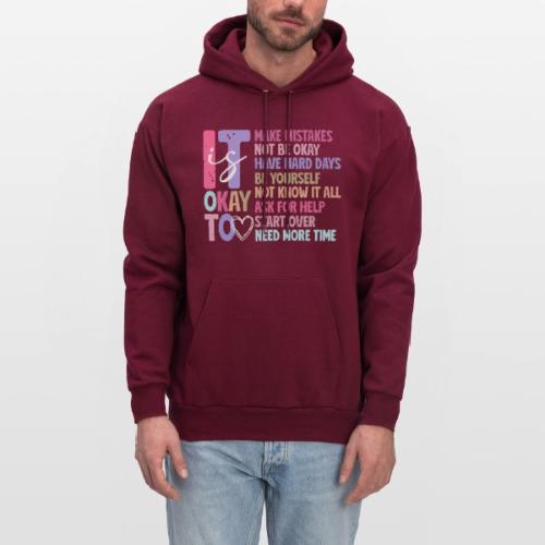 Harmony Collection - It s Okay To Make Mistakes - Men's Hoodie