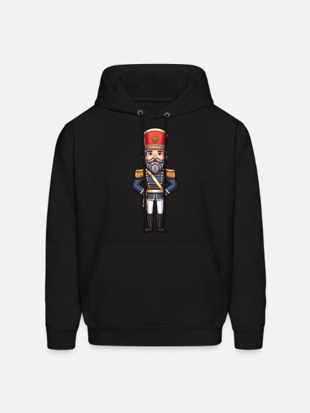 Nutcracker Figurine - Men's Hoodie - black