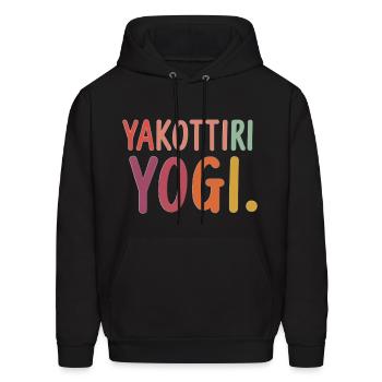 Yakitori Yogi - Men's Hoodie - black - Front - Elias (183cm)