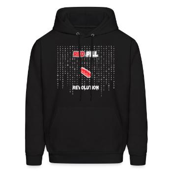 Red Pill Revolution - Men's Hoodie - black - Front - Elias (183cm)