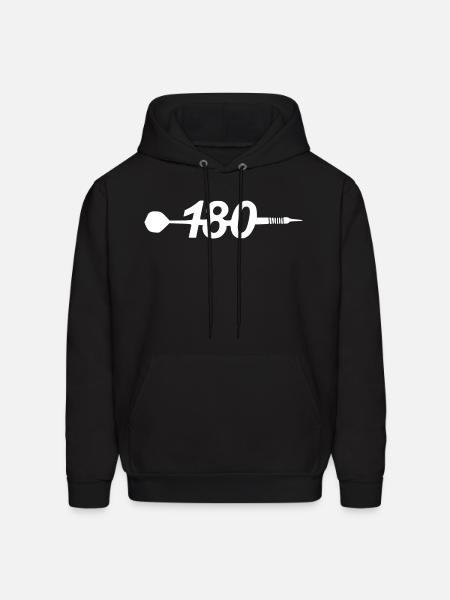 180 darts2 - Men's Hoodie - black