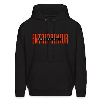 ENTREPRENEUR - Men's Hoodie - black - Front - Elias (183cm)