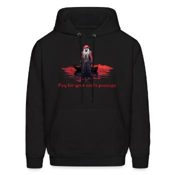 Charon the Underworld Boatman - Men's Hoodie - black - Front - Elias (183cm)