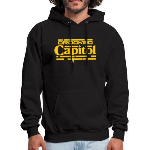 Crooked Capitol Logo Gold - Men's Hoodie