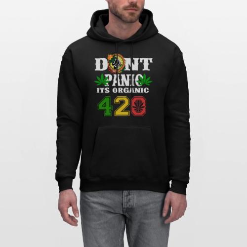 Joking 420 Organic Smoke Weed Marijuana Design - Men's Hoodie