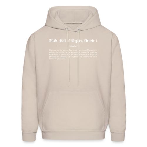 U.S. Bill of Rights - Article 1 - Men's Hoodie