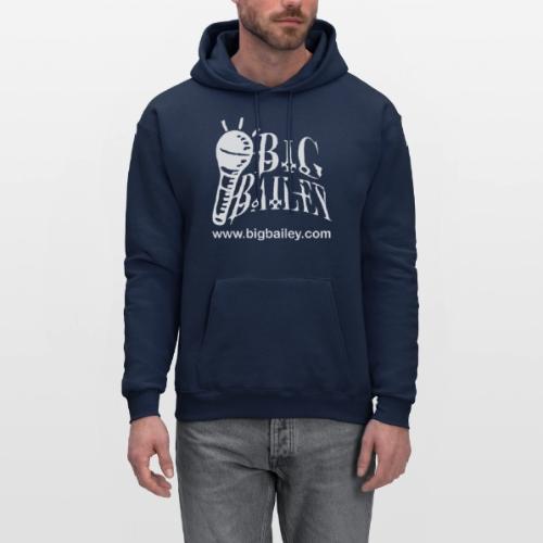 BIG Bailey LOGO and Website White Artwork - Men's Hoodie